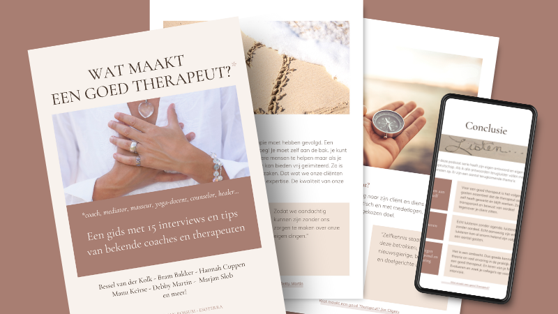 E-book: Wat maakt een goed therapeut?